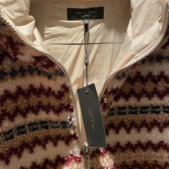 Rag& Bone Ivory Hoodie Coat - Picture 3 of 5